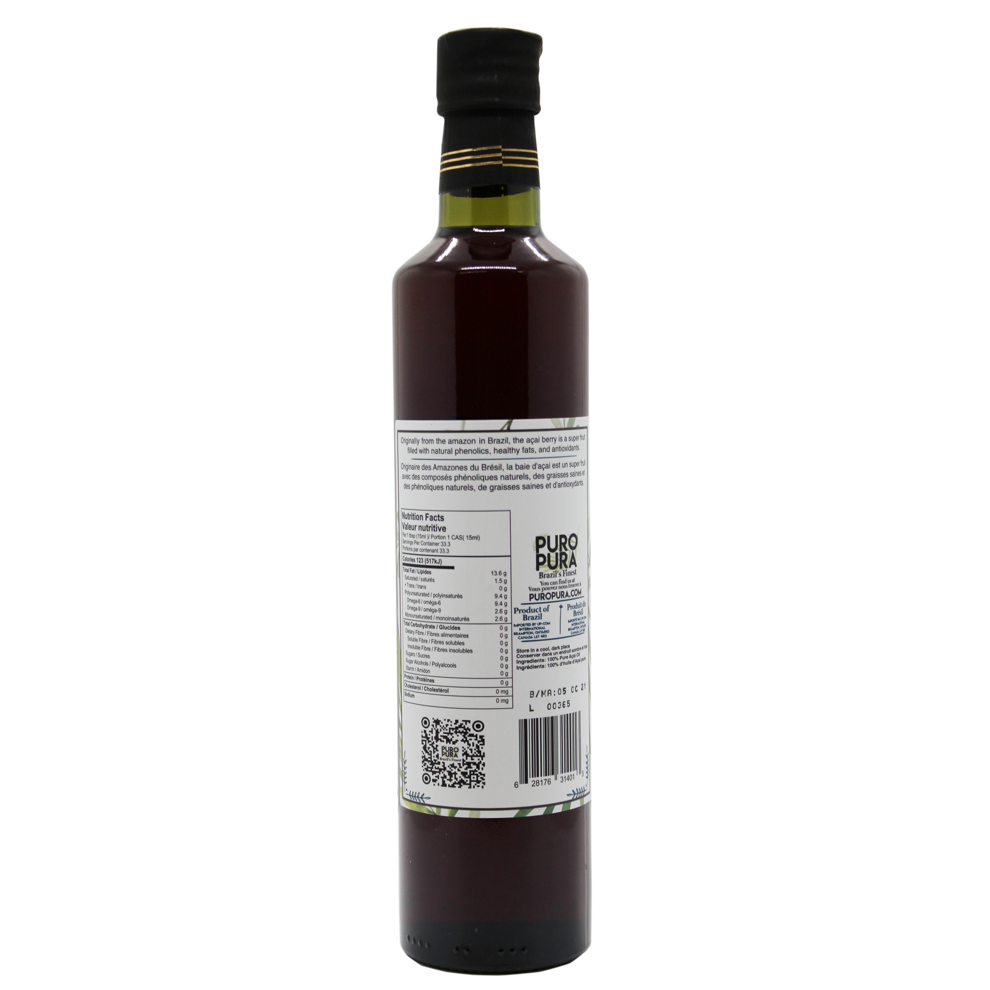 Extra Virgin Açaí Oil Puro Pura
