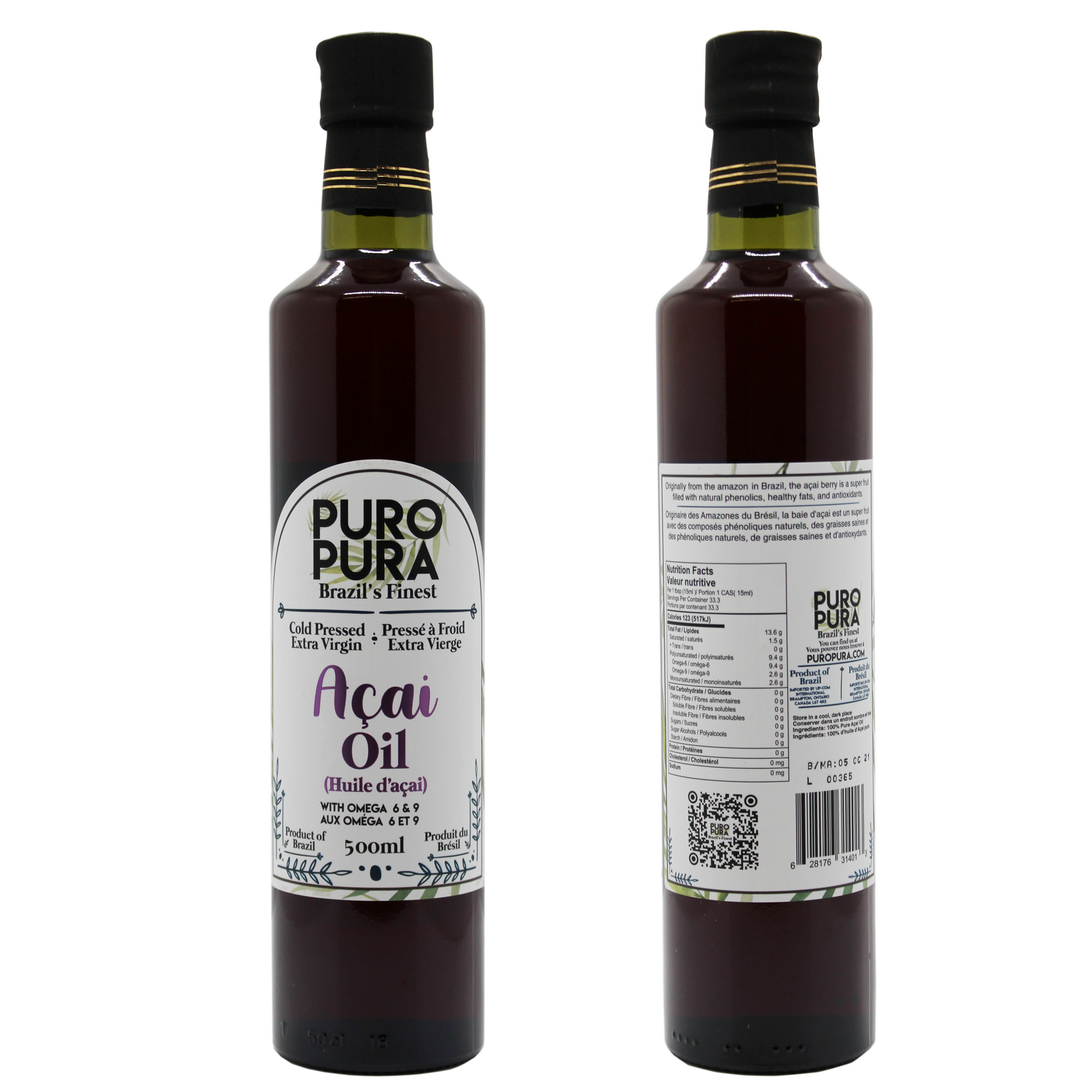 Extra Virgin Açaí Oil Puro Pura